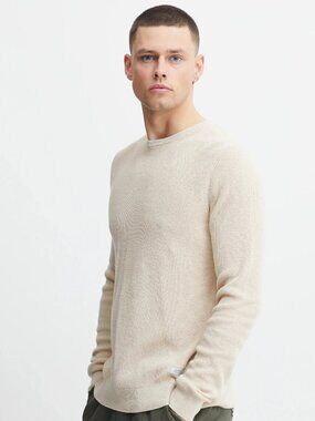 Blend Cream Codford Knit Crewneck Sweater